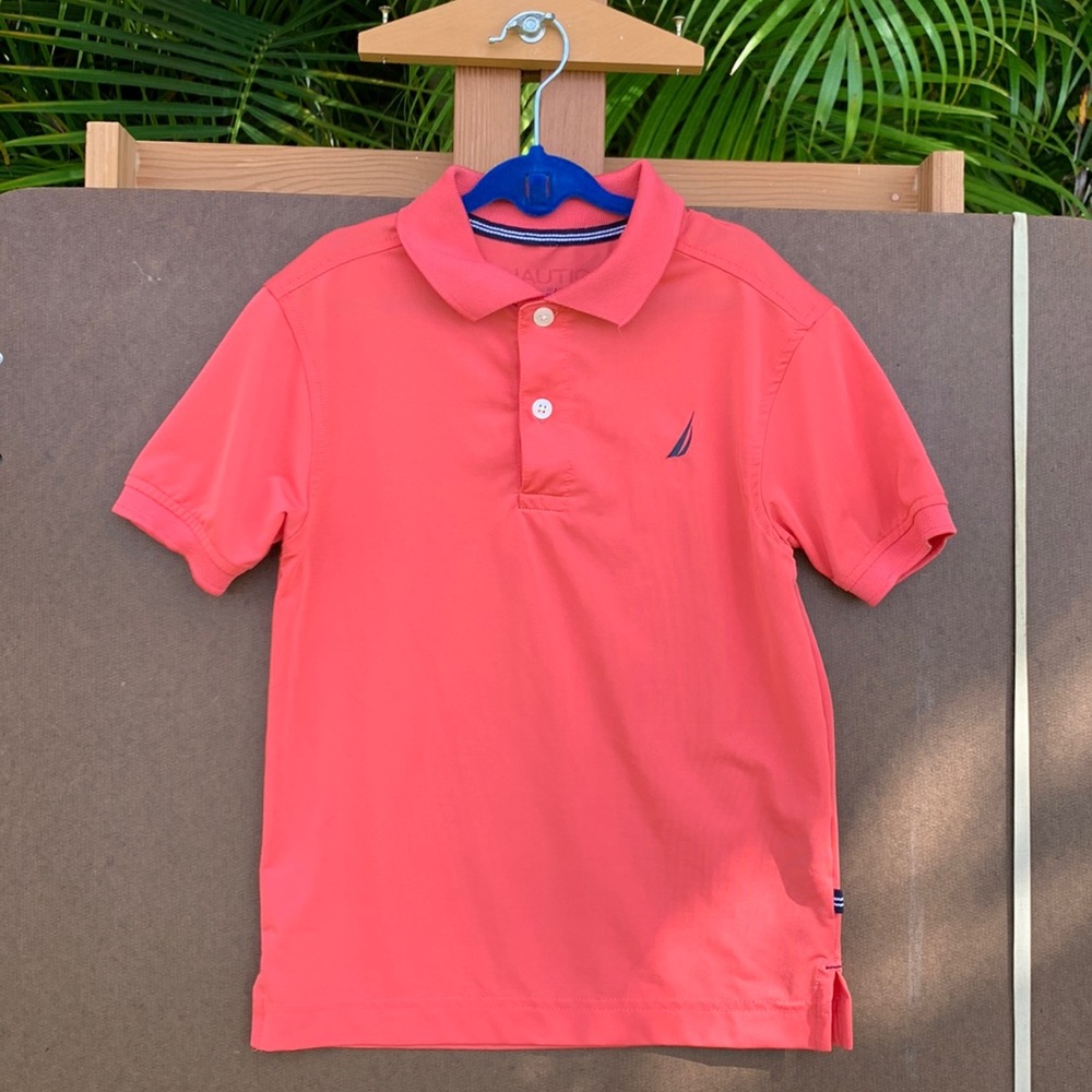 Boy’s Nautica salmon pink collar dress shirt